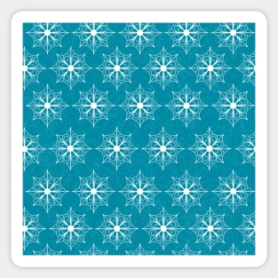 Snowflake Flower Pattern - Light Blue Sticker